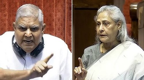 Rajya Sabha Faces Tensions: Dhankhar and Bachchan Clash Over Decorum