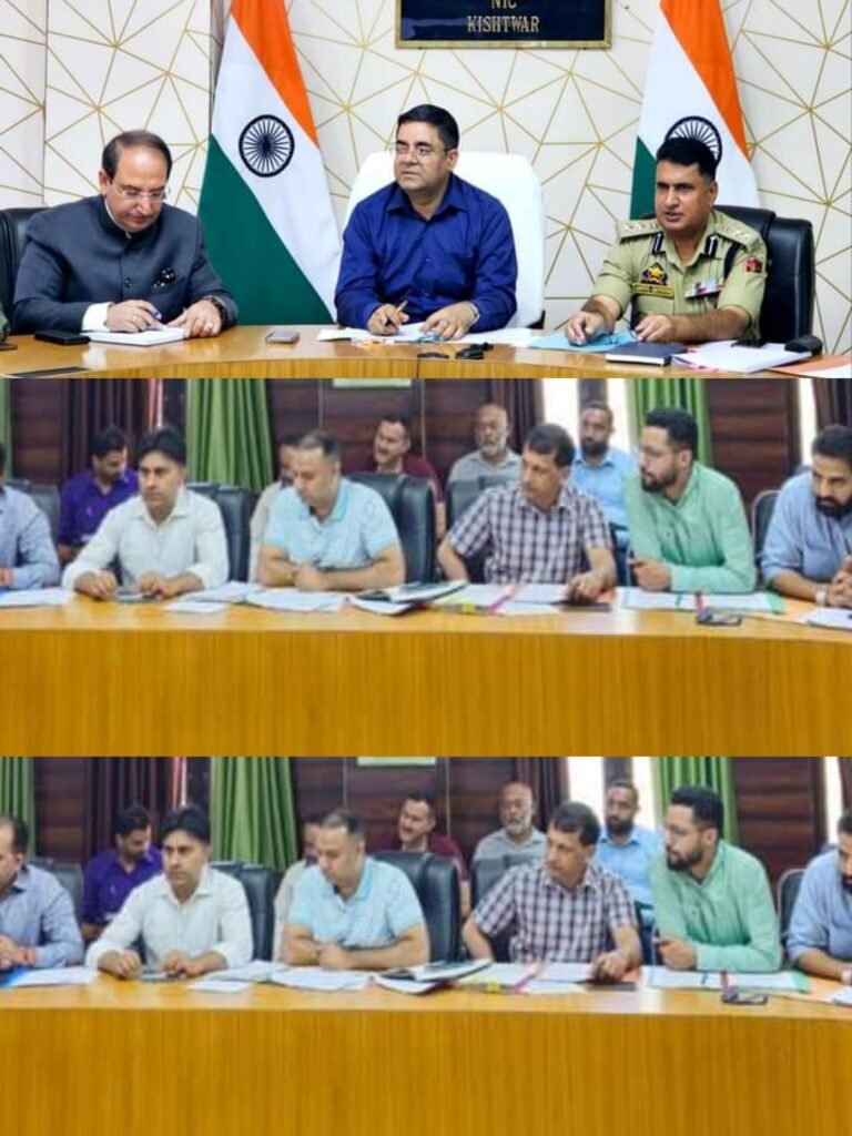 DC Kishtwar chairs District NCORD review meeting