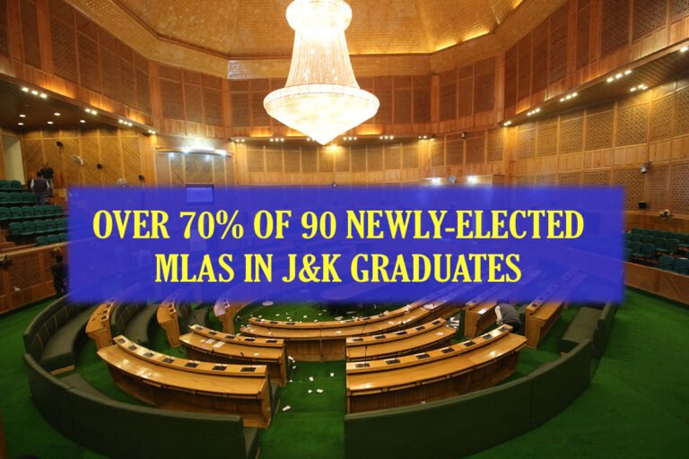 Over 70% Of 90 Newly-Elected MLAs In Jammu And Kashmir Graduates
