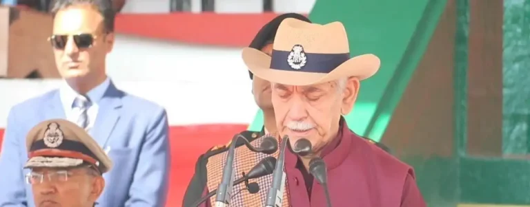 Nation Acknowledges J&K Police’s Mettle, Unflinching Resolve In Upholding Peace And Security: LG Sinha