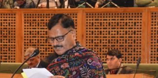Jal Shakti Minister Javed Ahmad Rana speaks in Legislative Assembly