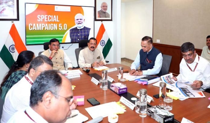 Dr. Jitendra Singh addresses cleanliness campaign meeting