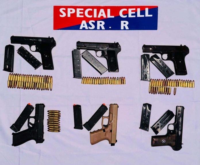 Punjab Police Bust Illegal Weapon Smuggling Module; One Arrested with 6 Pistols and 111 Live Cartridges