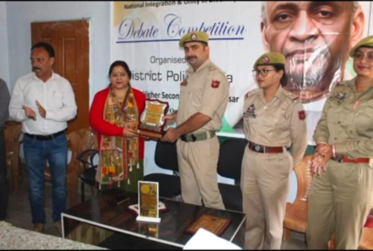 Debate competition at Government Higher Secondary School Assar