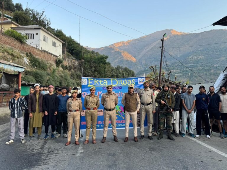 Police Station Assar Organizes “Run for Unity” to Mark Ekta Diwas