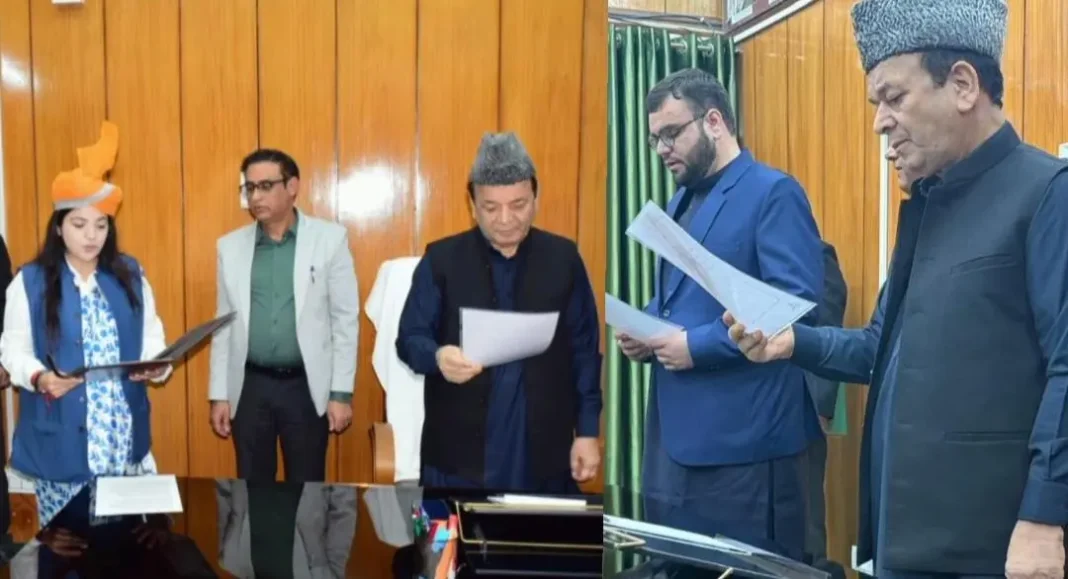 Speaker Administers Oath To 2 Newly Elected MLAs In Jammu