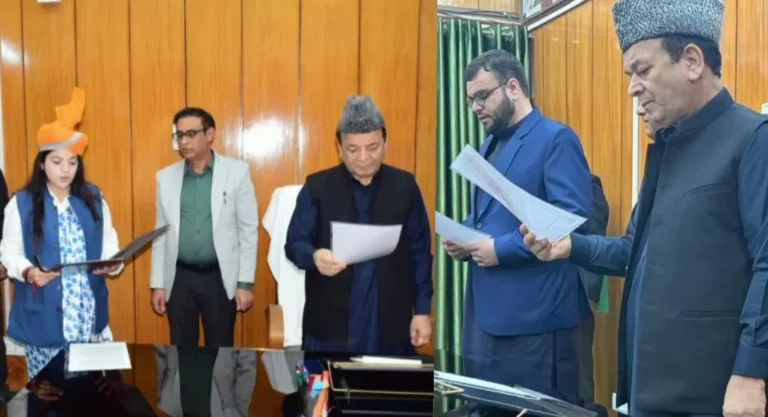 Speaker Administers Oath To 2 Newly Elected MLAs In Jammu