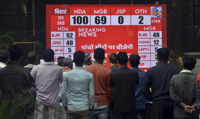 NDA Surges Ahead in Bihar Assembly Elections Amid Counting Trends