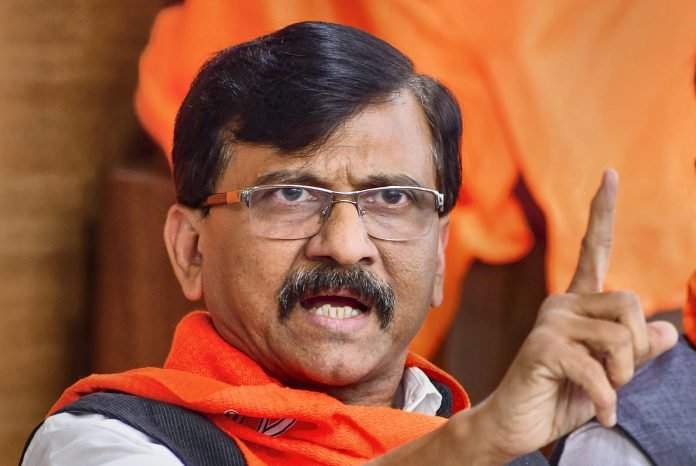 Sanjay Raut interacting with media on democracy needs