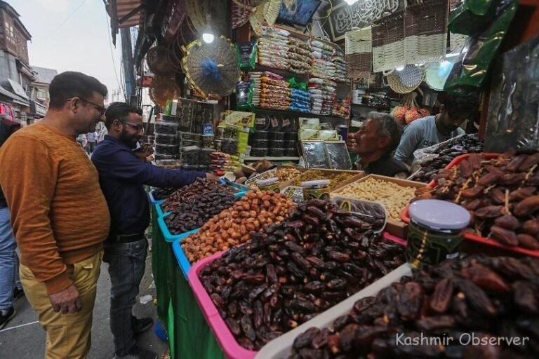 Ramzan Shopping Buzzes in Kashmir as Demand for Dates and Dry Fruits Surges