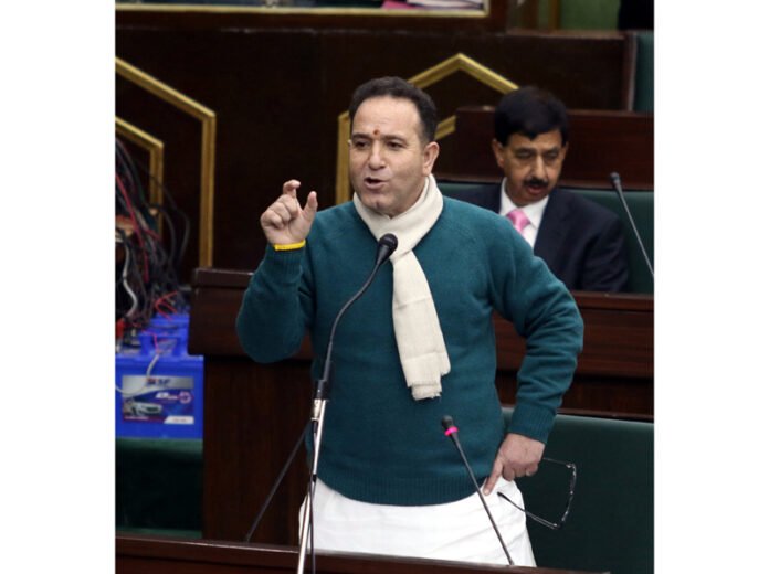 Ruckus in J&K Assembly as LoP Sunil Sharma, Treasury Benches Trade Charges During Budget Debate