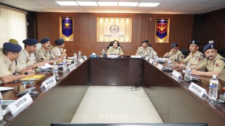 DIGP DKR Range Chairs Introductory & Crime-cum-Security Review Meetings at DPO Doda