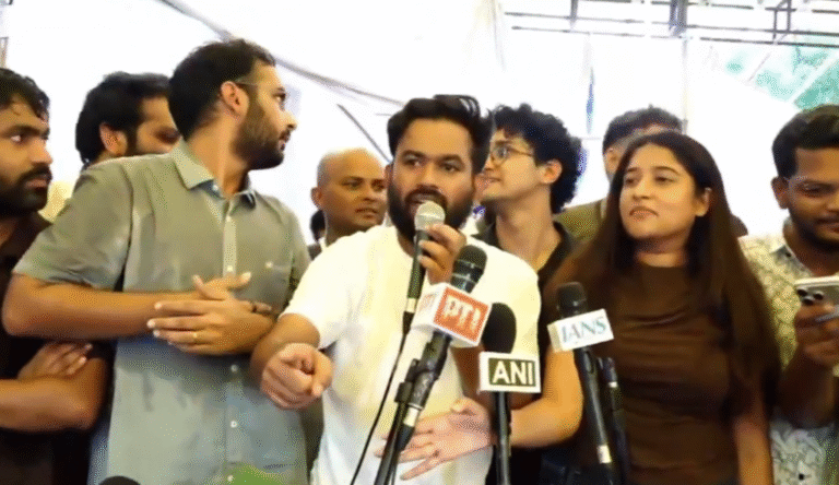 “Jhukti hai duniya, jhukaane vaala chahiye,” CJP founder Abhijeet Dipke says will continue protests after Education Minister resigns