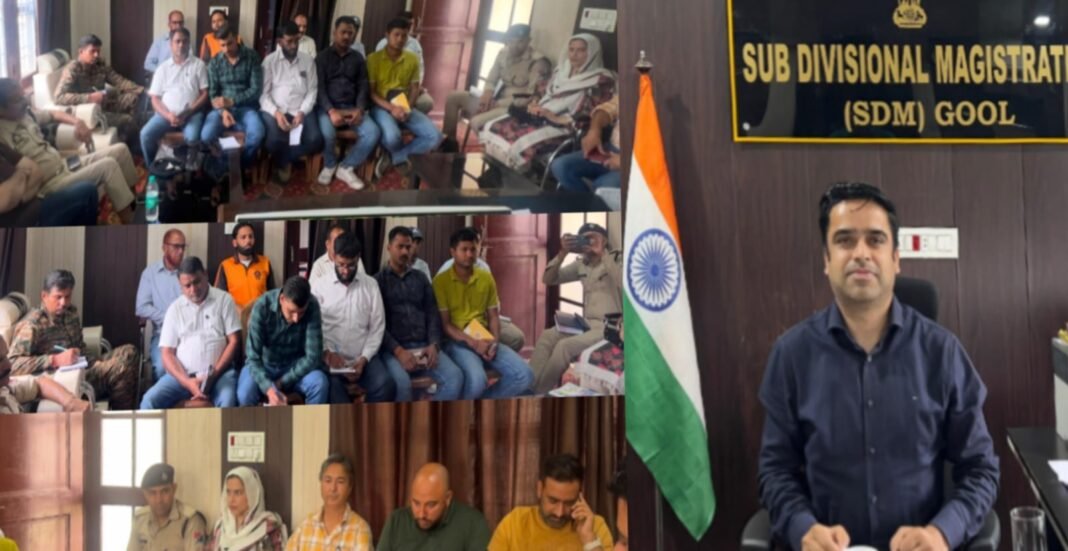Gool Sub-Division Disaster Preparedness Meeting in Ramban