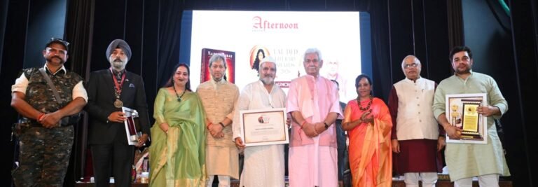 LG Sinha Calls Upon Youth to Dream Big, Preserve Heritage at Lal Ded Literary Awards