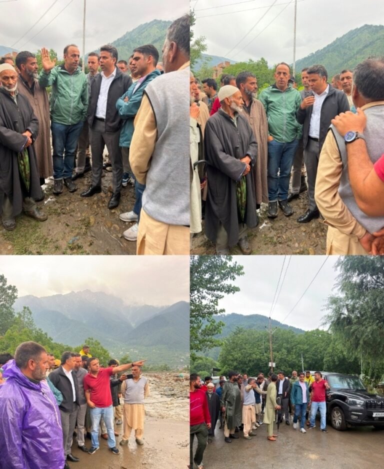 DC Anantnag Reviews Cloudburst Damage, Orders Swift Restoration of Essential Services