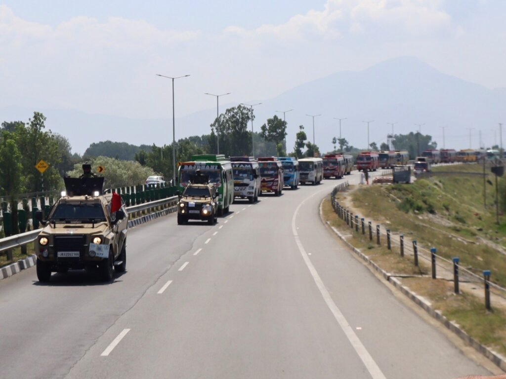 Fresh batch of 7,754 Amarnath pilgrims leaves Jammu under tight security