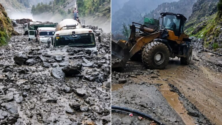 Cloudburst at Kwar Hydroelectric Project, Landslide Blocks Jammu–Kishtwar Road