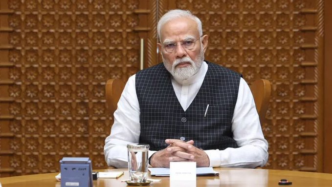 Prime Minister Narendra Modi chairs high-level meeting in Parliament as Rajya Sabha begins discussion on Public Examinations Amendment Bill