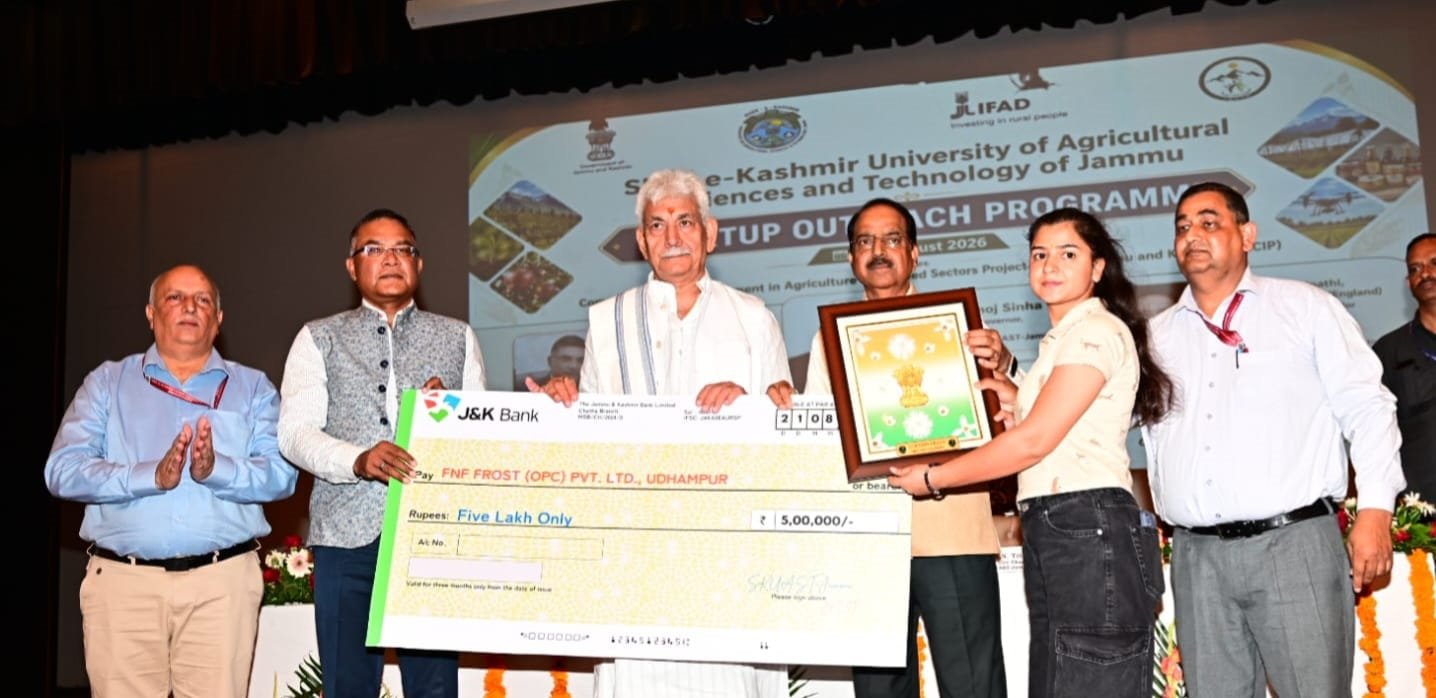 Lieutenant Governor inaugurates startup programme at SKUAST-Jammu