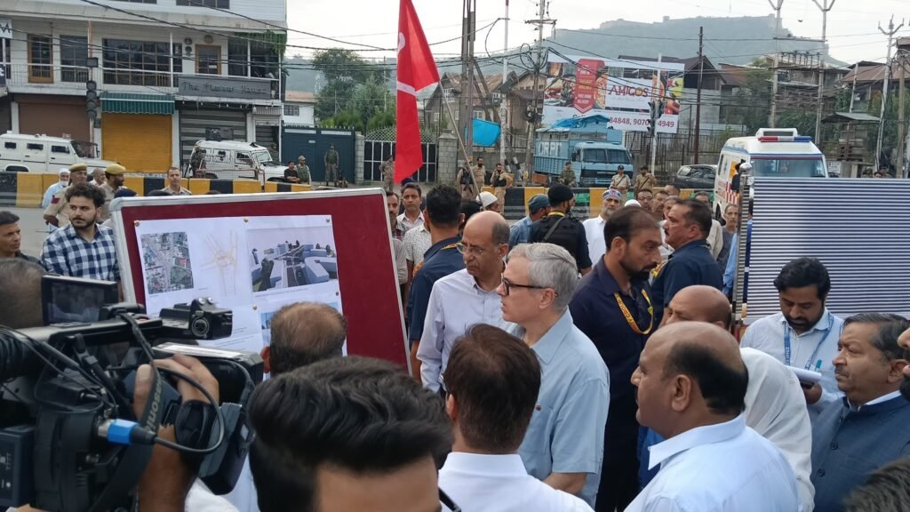CM Omar Abdullah inspects development projects in Srinagar